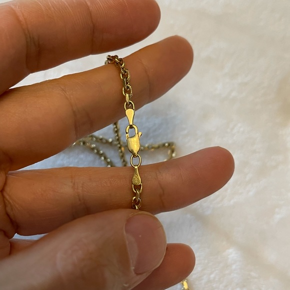 10K Gold Rolo Cable Chain Necklace - Great Condition - 15 Grams - 20 inches - Picture 7 of 7